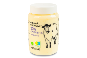 Сметана 20% органическая Старий Порицьк п/б 400г