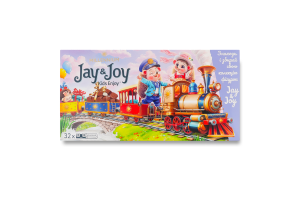Шоколад молочный с молочной начинкой Kids enjoy Jay&Joy к/у 4х90г