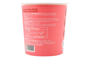 Гранола з фруктами 65г стакан Muesli Mania