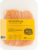 Паста яєчна класична свіжа Spaghetti quadrati Spravzhnya лоток 250г