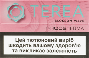 Виріб тютюновмісний для електричного нагрівання з фільтром Terea Blossom wave 20шт