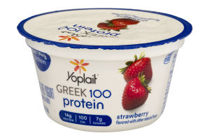 Yoplait Greek 100 Protein Fat Free Yogurt Strawberry