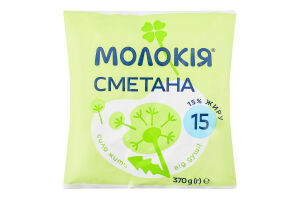 Сметана 15% Молокія м/у 370г