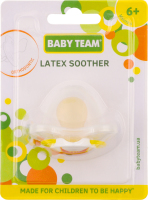 Пустушка Baby Team ортодонтична латексна 6+ 3202