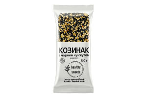 Козинак медовый С черным кунжутом Healthy Sweets м/у 50г