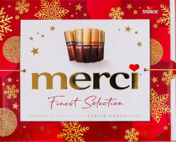 Набор шоколадных конфет с начинкой и без начинки Finest selection Merci к/у 250г