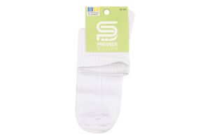Шкарпетки підл Premier socks ажур серед біл р22-24