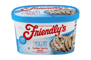 Friendly's Frozen Yogurt Fudge Berry Swirl