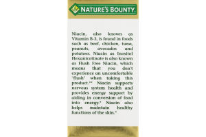 Nature's Bounty Niacin Capsules - 50 CT