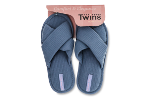 Капці відкриті домашні жіночі Twins №5569 36-37 синій