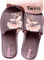 Тапочки открытые домашние женские Twins №5824 38-39 лиловый