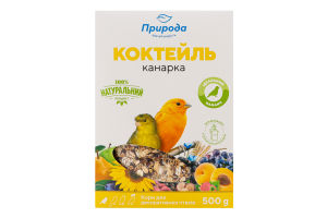 Корм д/декоративних птахів Коктейль Канарка 500г Природа