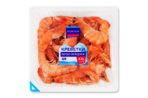 Креветки целые варено-охлажденные 20-40 XXL Norven лоток 600г