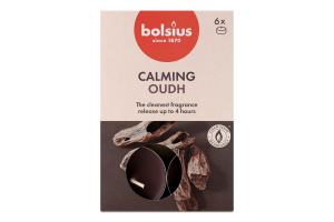 Свічки чай.аром.Bolsius 4г.Агар.дер.6шт