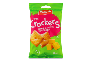 Крекер со вкусом сыра Чеддер The Crackers Yarych м/у 80г