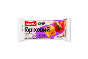 Сир 50% твердий брусок Горіховий з волоським горіхом Комо м/у 150г