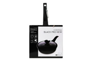 Сковорода Black Pro New алюміній антипригарне покриття з кришкою d24см Lessner