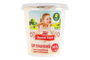 Сир плавлений 50% пастоподібний Оригінальний Звени Гора ст 450г