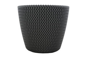 Горщик д/квітів PP SPLOFY 19см темно-сірий DSP190-405U И986 (Польща)