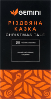 Чай чорний кенійський з духмяними спеціями та ароматом апельсина Різдвяна казка Gemini в/с к/у 25х1.5г