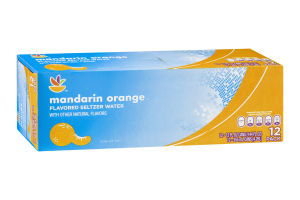 Ahold Mandarin Orange Seltzer Water - 12 CT