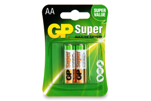 Батарейки AA LR6 №GP15A-2UE2 Super GP 2шт