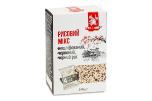 Микс рисовый Сто пудів к/у 4х60г