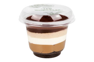 Десерт Три шоколади