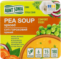 Суп гороховий пряний Aunt Sonia м/у 180г