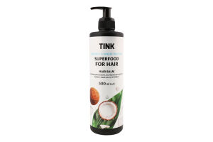 Бальзам для сухого ослабленого волосся Coconut&Wheat proteins Superfood for hair Tink 500мл