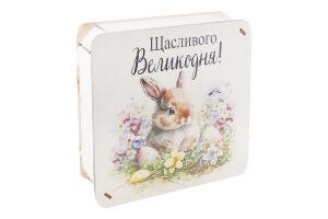 Бокс пасхальний квадратний 20*20*6см Цицак