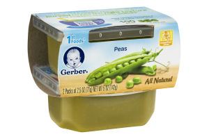 Gerber All Natural 1st Foods Peas - 2 PK