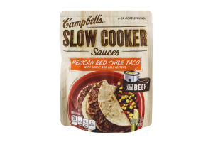 Campbell's Slow Cooker Sauces Mexican Red Chile Taco with Garlic and Bell Peppers