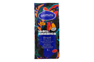 Кофе натуральный жареный в зернах Mogiana Brazil Gemini в/с м/у 250г