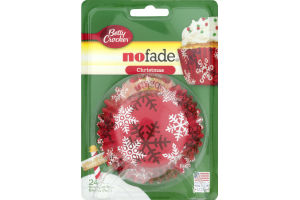 Betty Crocker No Fade Standard Size Baking Cups Christmas - 24 CT