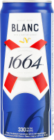 Пиво специальное 330мл 4.8% светлое пшеничное пастеризованное Blanc Kronenbourg 1664 ж/б