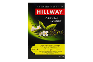 Чай зеленый байховый листовой с ароматом жасмина Oriental Jasmine Hillway в/с к/у 100г