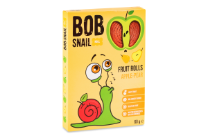 Конфеты фруктовые натуральные Яблоко-груша Roll Bob Snail к/у 60г