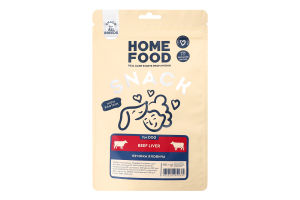 Ласощі д/собак Печінка яловича 80г Home Food