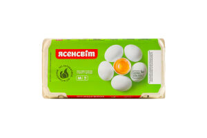Яйця курячі харчові столові M C1 Ясенсвіт к/у 18шт