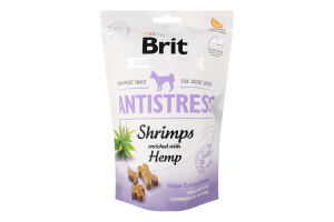 Ласощі д/собак Антистрес з креветками та коноплею 150г Бріт Кеа