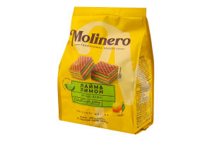 Вафлі з смаком Лайм-лимон 200г Molinero