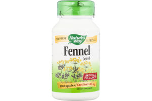 Nature's Way Fennel Seed 480mg Capsules - 100 CT