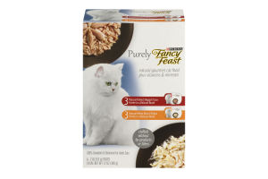 Purina Purely Fancy Feast Natural Gourmet Cat Food - 6 CT