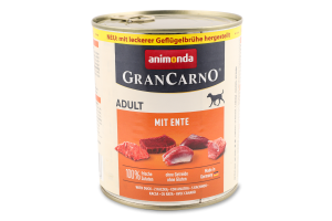 Корм д/собак з качкою 800г ж/б ГранКарно