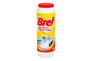 Порошок для чищення для кухні+ефект соди Лимон Bref 500г