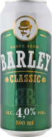 Пиво 0.5л 4% світле фільтроване пастеризоване Classic Barley з/б