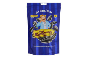 Насіння соняшника смажене "Преміум смугасте" ТМ "Сан Санич" 140г