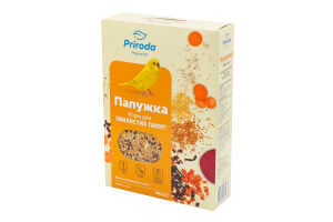 Корм для хвилястих папуг Йод + колор Папужка Природа к/у 500г