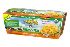 Annie's Homegrown Organic Real Aged Cheddar Macaroni & Cheese - 2 CT